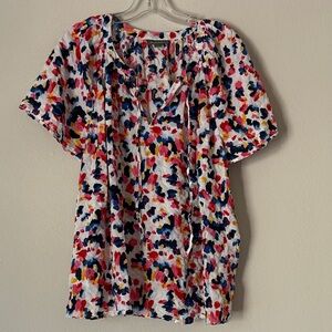 Style & Co. Colorful Abstract Print Blouse